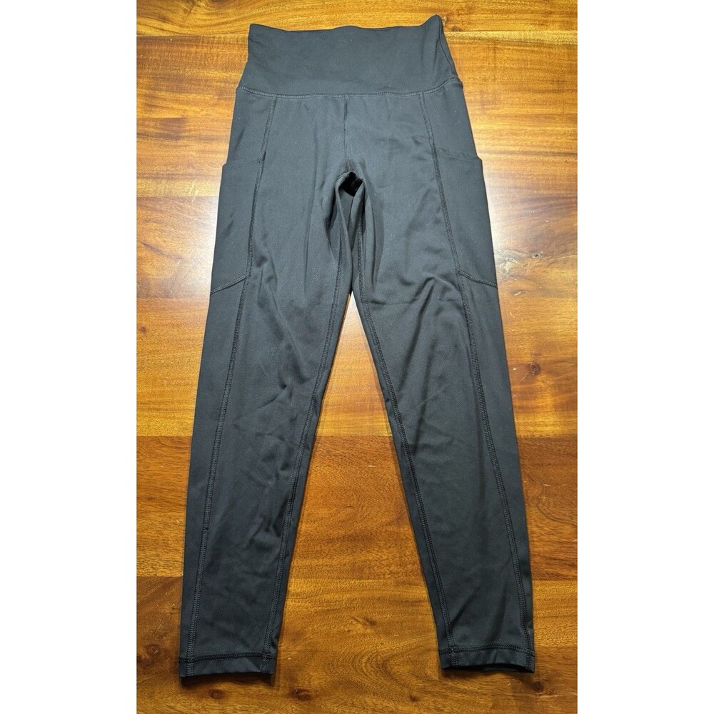American Eagle Everything Pocket Leggings Womens Small Short Black High Rise 23"